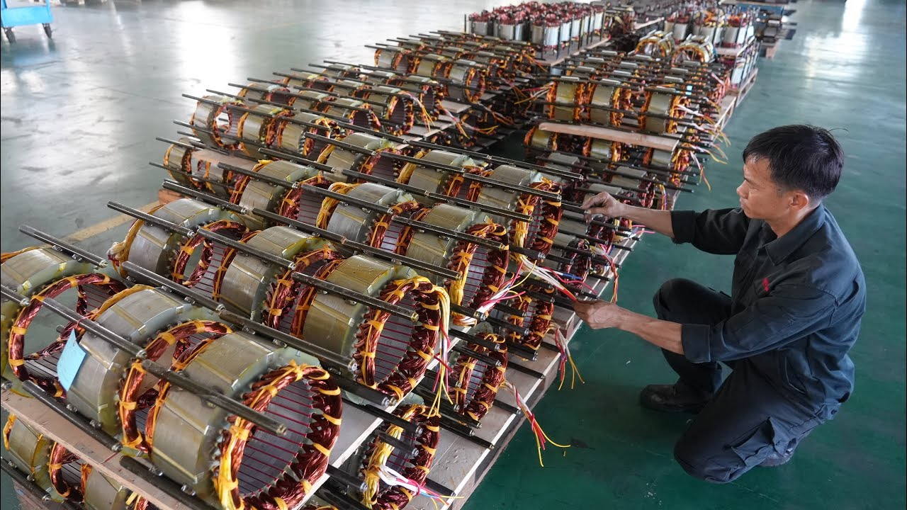Process of producing ELECTRIC ALTERNATORS. Amazing skills of VIETNAMESE workers.