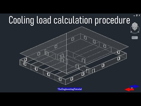 Cooling load calculation-Office building - HVAC