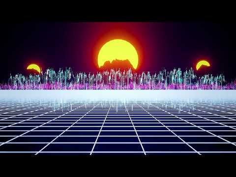 Synth City Motion Background Loop || Vaporwave / Synthwave City Animation || 4k Screensaver