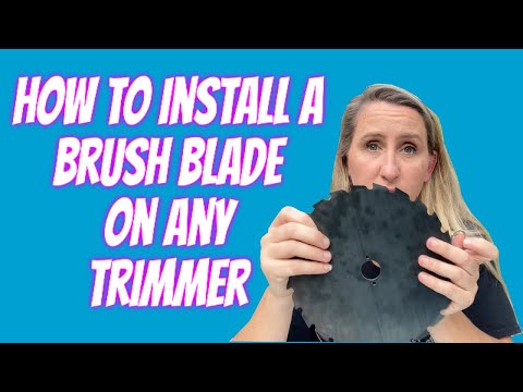 How to  install a brush blade on any Stihl, Husqvarna, Echo, Shindaiwa, etc trimmer