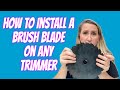 How To Install A Brush Blade On Any Stihl Husqvarna Echo Shindaiwa Etc Trimmer