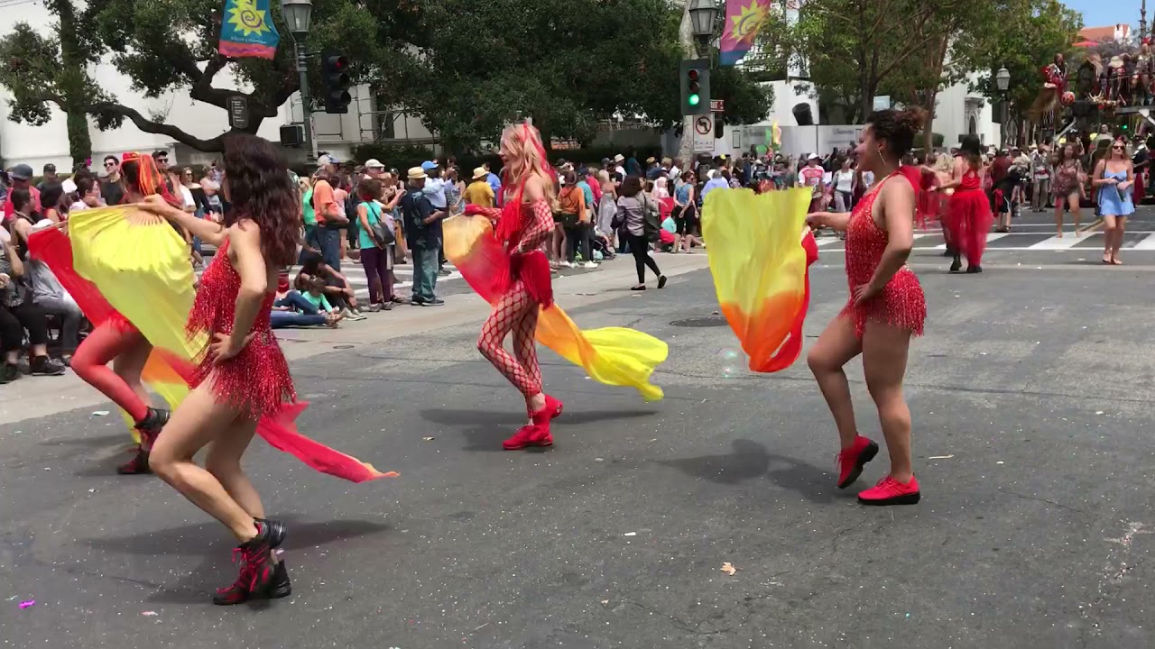 Santa Barbara Solstice Parade, Latin Dance with Yulia group