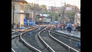 preview picture of video 'CHS4t, CHS2k, CHS2 and 2TE10U locomotives ant Penza-1 rail terminal.'