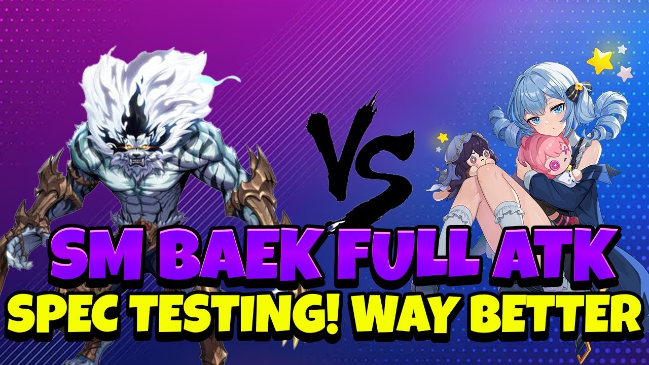FULL ATK SM BAEK TESTING! HE DOMINATES THIS TIME! [Solo Leveling: Arise]