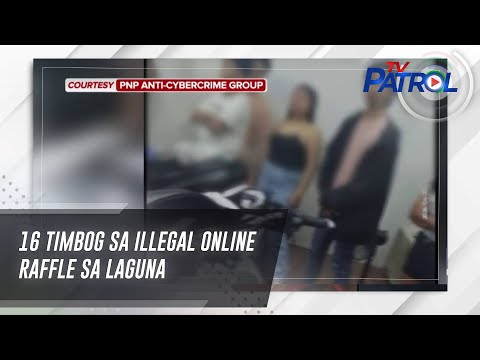 16 timbog sa illegal online raffle sa Laguna TV Patrol