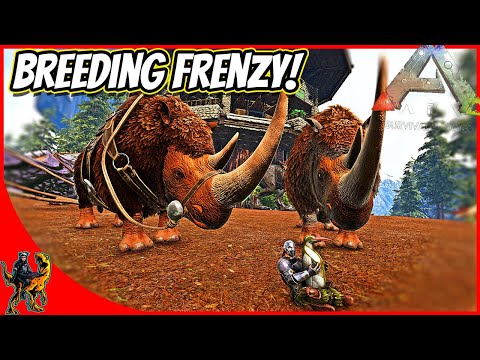 GOING BREED CRAZY FOR RHINOS AND KAIRUKU TAMING!! || Ark Hardcore Ragnarok Ep 25!