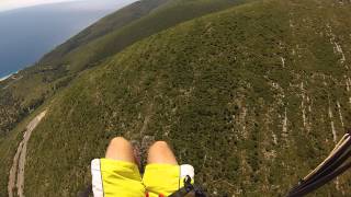 preview picture of video 'PARAGLIDING IN LLOGARA SUMMER  2014 part I'