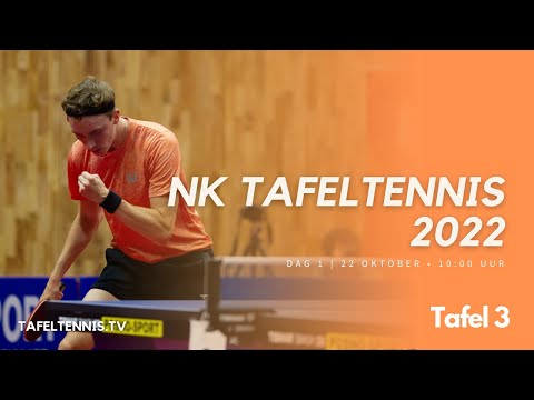 NK Tafeltennis 2022: Dag 1 - Tafel 3