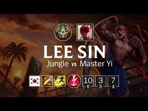Lee Sin Jungle vs Master Yi - KR Challenger Patch 8.12