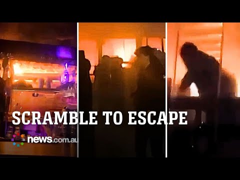 The moment a Swiss bar turned into a deadly inferno