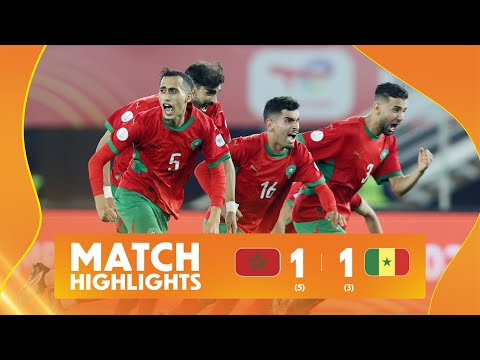 Morocco (5)1-1(3) Senegal Match Highlights l TotalEnergies CHAN 2024 l Semi-finals
