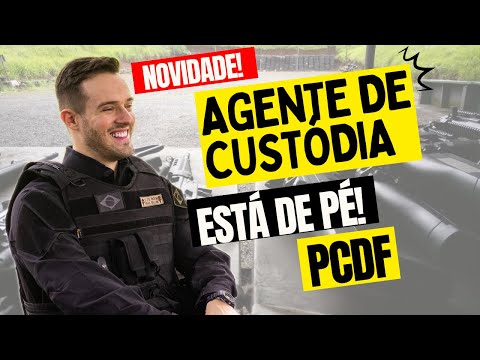 PCDF Custody Agent 2025: BOMBASTIC NEWS! The competition is on!