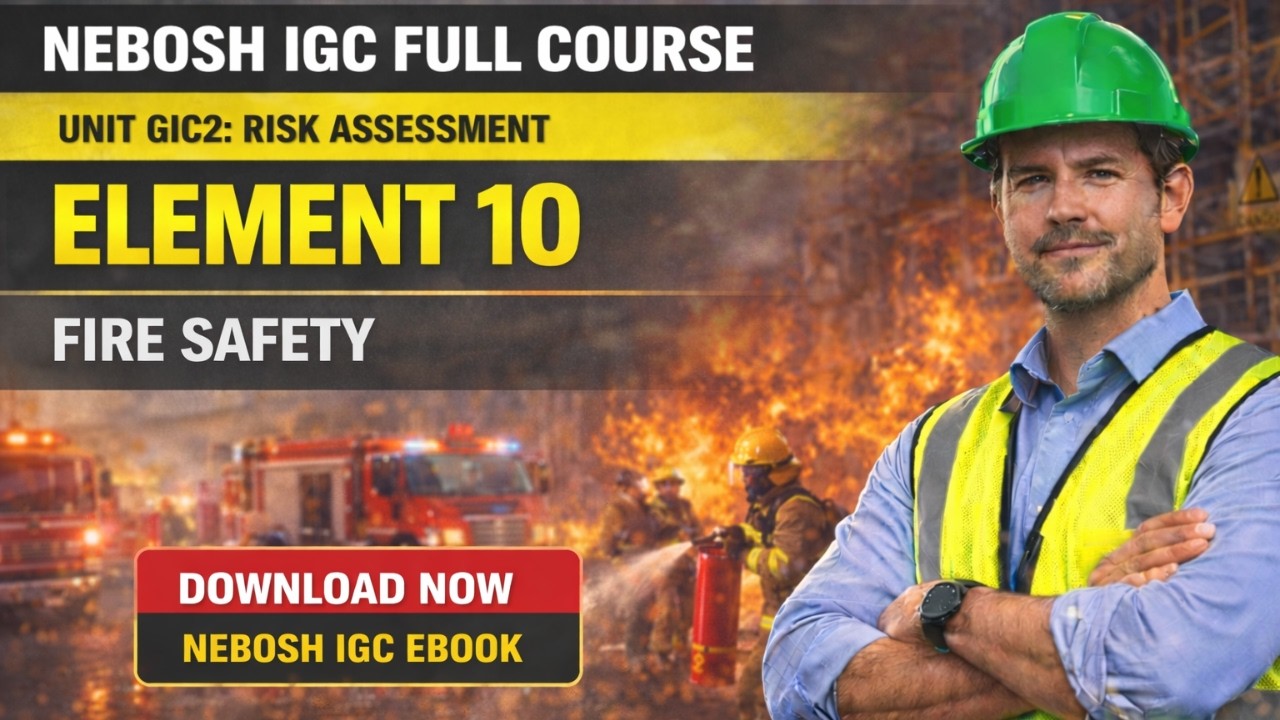 NEBOSH IGC Unit GIC2: Risk Assessment | Element 10 Fire Safety