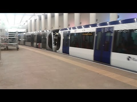 RET Metro 2*Type (R)SG3 op Rotterdam Centraal richting Den Haag Centraal (metrolijn E)