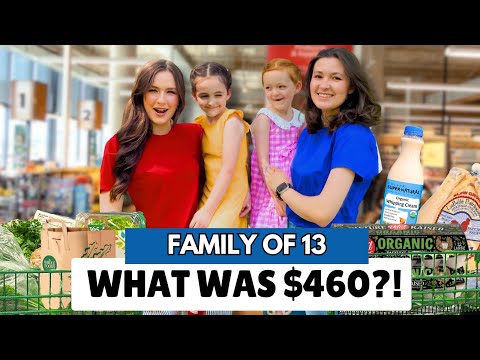 Large Family of 13 Grocery Haul: $460 for a Week of Meals