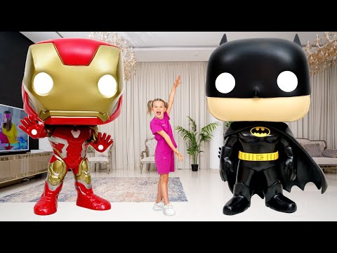 Steffy's Toys CAME TO LIFE and Became GIANT - Kids story about toys and a magic wand ✨