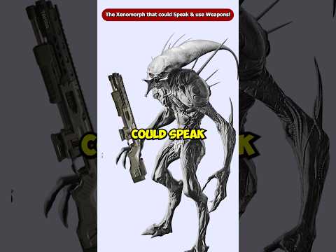The only Xenomorph Hybrid that Could Speak and use Weapons! #Shorts #Viral #facehugger