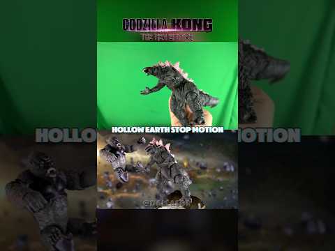 GxK HOLLOW EARTH FIGHT STOP MOTION 🔥💪 #godzillaxkongthenewempire #godzilla #stopmotion #gxk