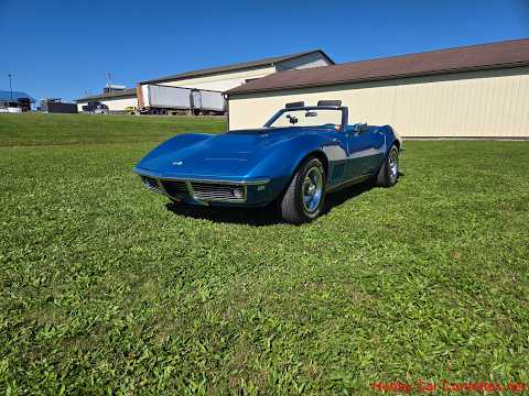 1968 Blue Corvette Convertible Big Block 4spd For Sale Video