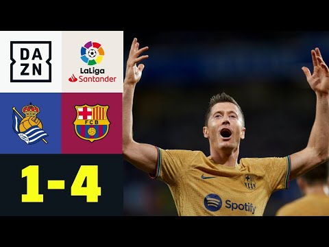 Lewandowski beschenkt sich selbst zum Geburtstag: Real Sociedad - Barcelona 1:4 | LaLiga | DAZN