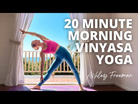 20-minute Morning Vinyasa Yoga || Rise & Energise.. Ashley Freeman