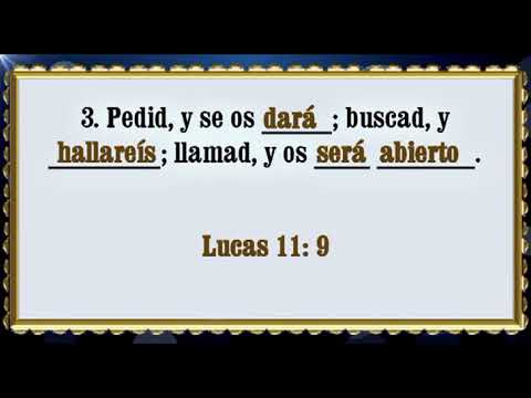 Ejercicios Bíblicos -  La Biblia Dice #179 (Lucas 11)