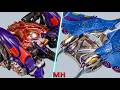Transformers Beastwars 1998 Transmetal Rampage And Depth Charge Transformation