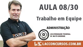 Concurso UFMT 2017 -    Trabalho em Equipe - 08/30