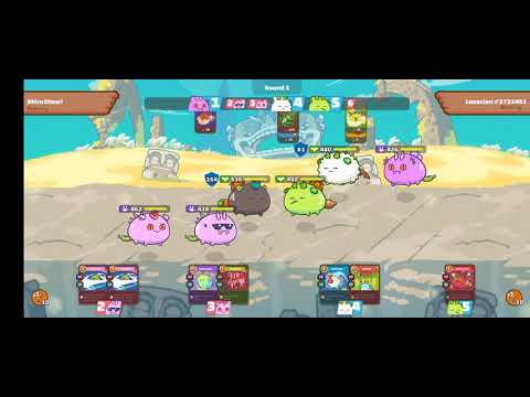 AXIE INFINITY POISON TEAM Low budget Gameplay ‼️