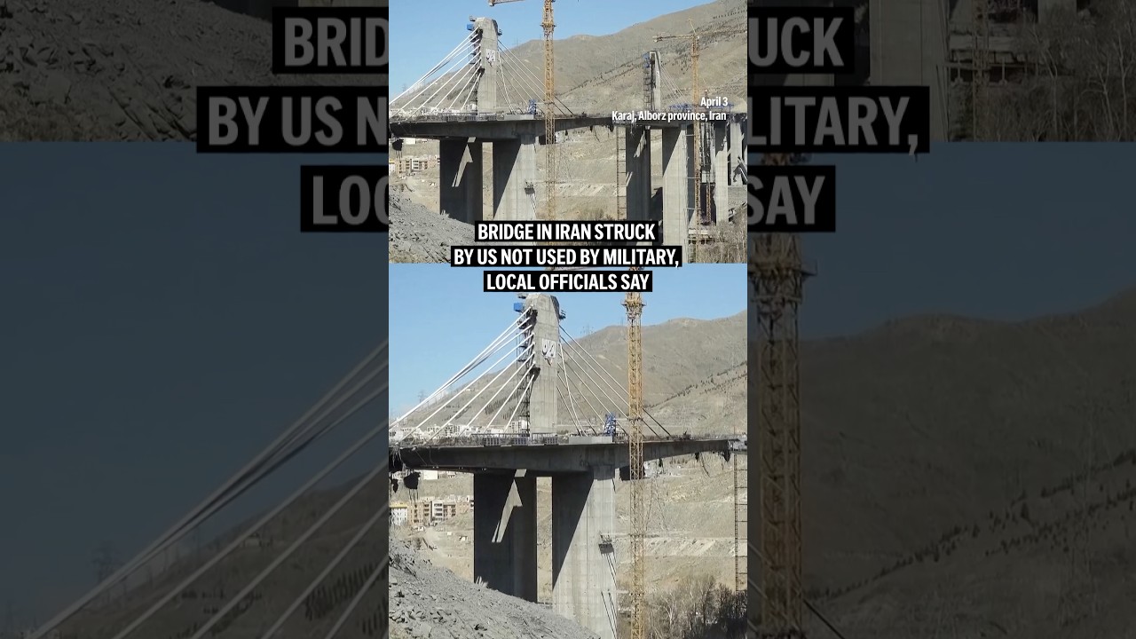 Video | Bridge in Iran struck by US not used by military, local officials say