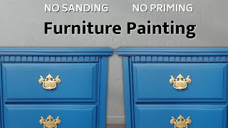 How to paint furniture without prep | NO Sanding NO Priming