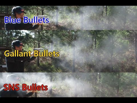 Coated Lead Bullet Smoke Test - SNS, Blues, Gallant