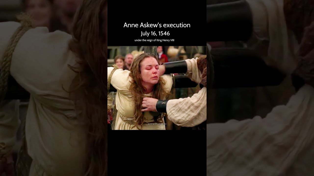 Anne Askew's execution #tudor #royal #royalty #viral #shorts #history #king #queen