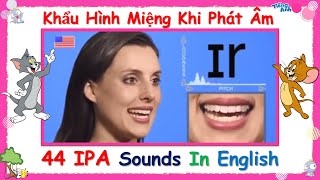 Khẩu Hình Miệng Khi Phát Âm Tiếng Anh | Mouth Shapes Of 44 IPA Sounds In English | IPA Pronunciation