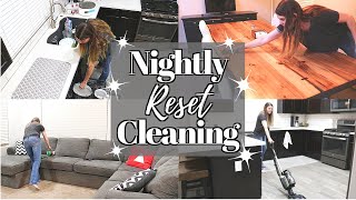 NIGHTLY RESET A NEW HABIT TO START // CLEANING MOTIVATION