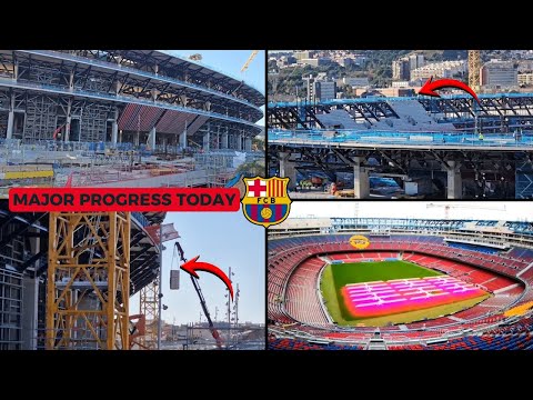 Camp Nou Construction Update — Jan 8, 2026 | Parking Ramp, South & North Goal Progress