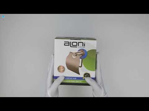 Aloni Toilettenpapierrollenhalter mit Deckel Kupfer gebürstet CR2112-BC video