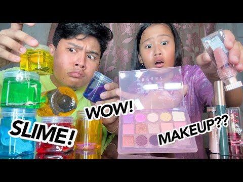 MIXING MAKEUP INTO SLIME!! 😮| Grae and Chloe