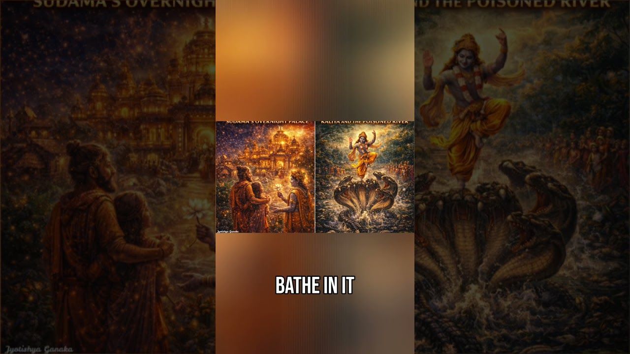 Krishna's Miracle: Saving Yamuna River from Poison #shorts