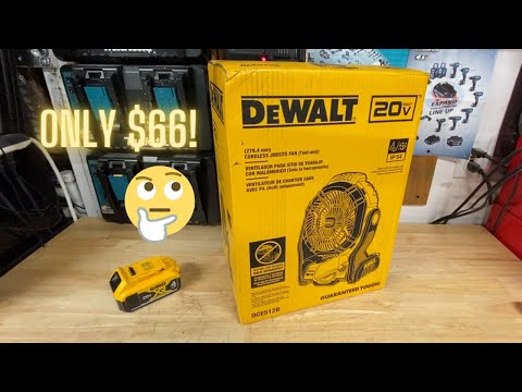 DEWALT 20V MAX Jobsite Fan (DCE512B) Unboxing and First Thoughts! Only $66!