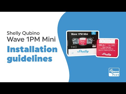 Shelly Qubino Wave 1PM Mini - Installation video