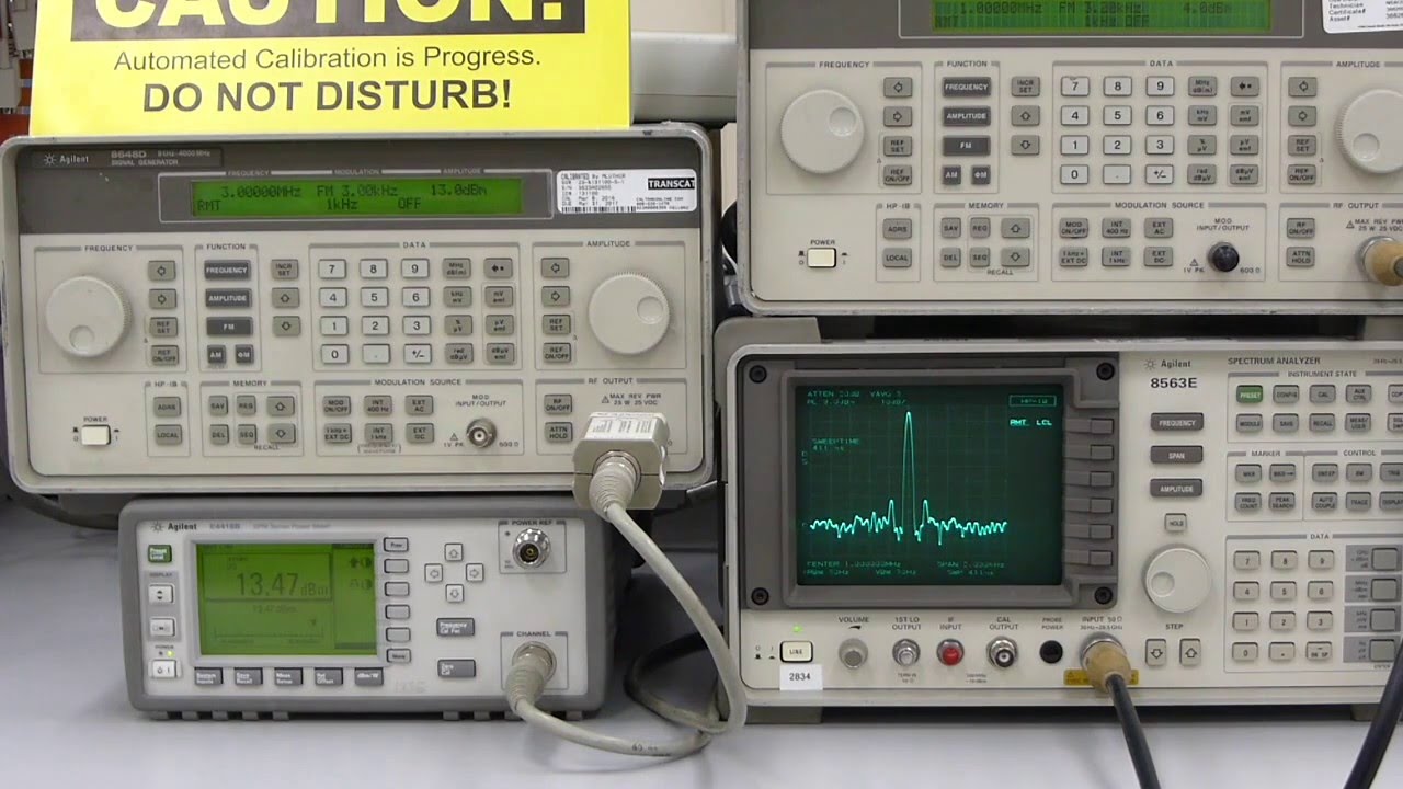 Calibrating 2 Signal Generators