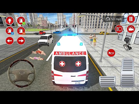 Us Ambulance Driving Simulator 2021 - Emergency Van Rescue Game - Android Gameplay