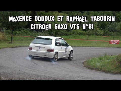 Rallye des Vins Mâcon 2022 - Citroën Saxo VTS N°81 - Maxence ODDOUX et Raphaël TABOURIN