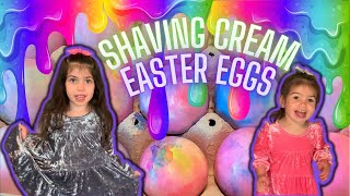 DIY Rainbow Shaving Cream Easter Eggs! | Video for Kids
