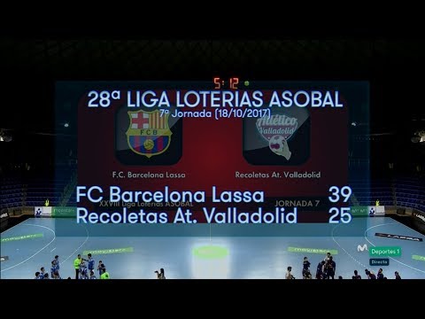 LIGA LOTERIAS ASOBAL J07 FC Barcelona Lassa - Recoletas At. Valladolid 39 - 25