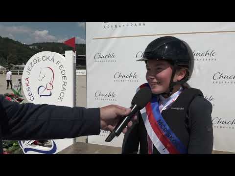 3. kolo MČR dětí (rozhovor s Gabrielou Horkou) – skoky MČR d/j Chuchle Arena Praha, 31. 7. 2022