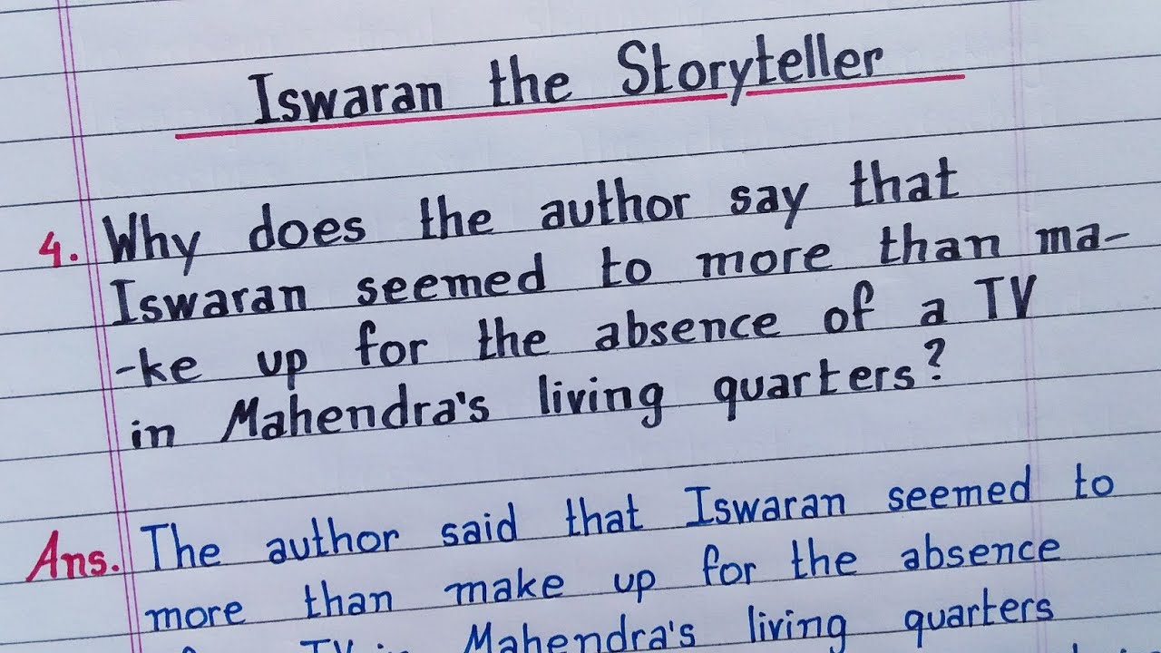 Why does the author say that Iswaran seemed to more than make up for the absence of a TV in Mahendra