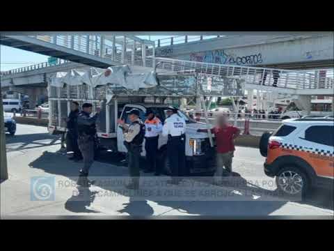 Roban camión en Ecatepec y lo recupera policía de Tecámac