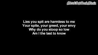 Bullet For My Valentine - Last To Know | Lyrics on screen | HD